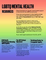resources for lgbtq mental health